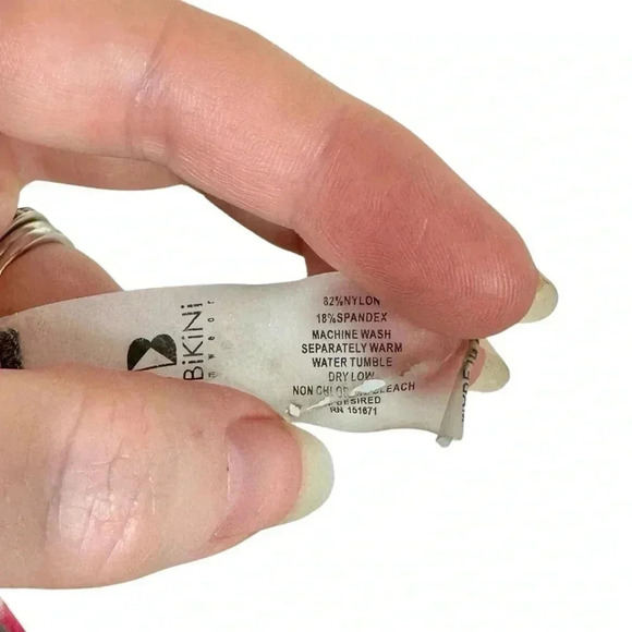 TiniBikini Reversible Dark Floral High Waisted Strappy Bikini Bottoms - Picture 9 of 9